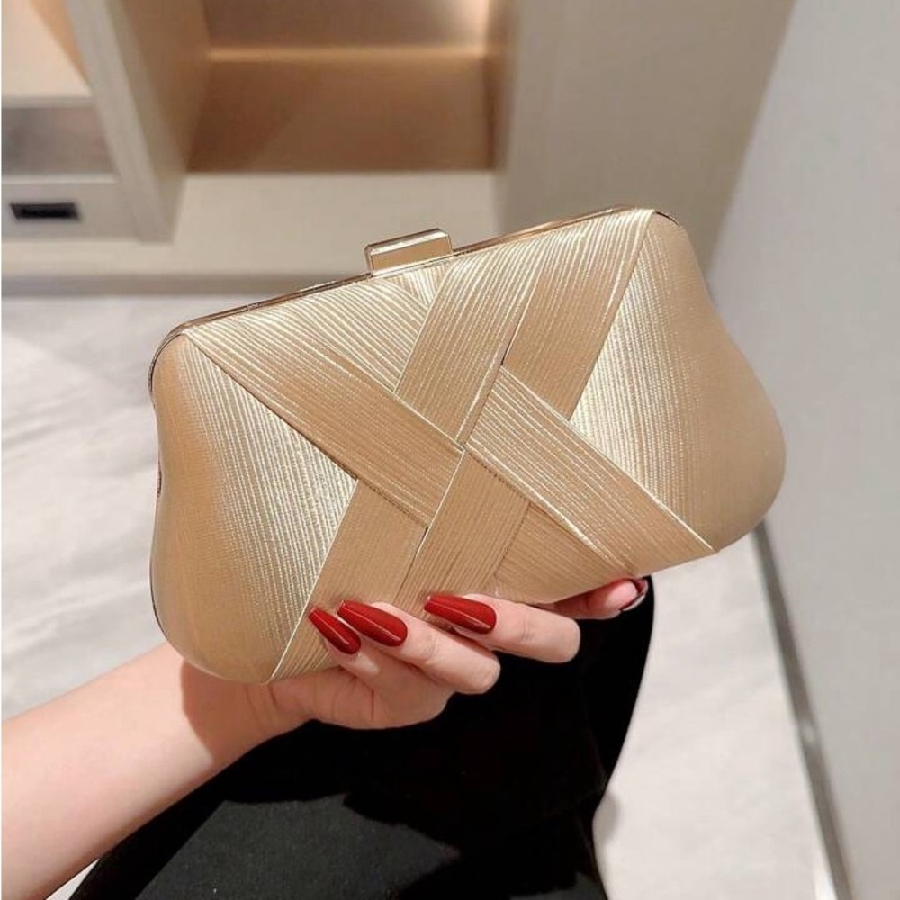 Elegant Gold Clutch Bag